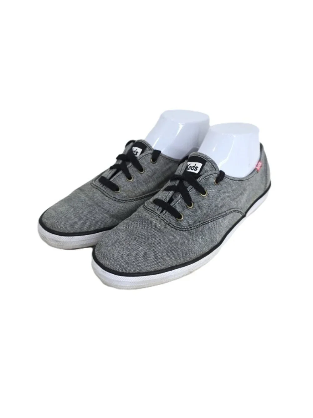 KEDS Champion Chambray Black Sneakers Women Size 8
